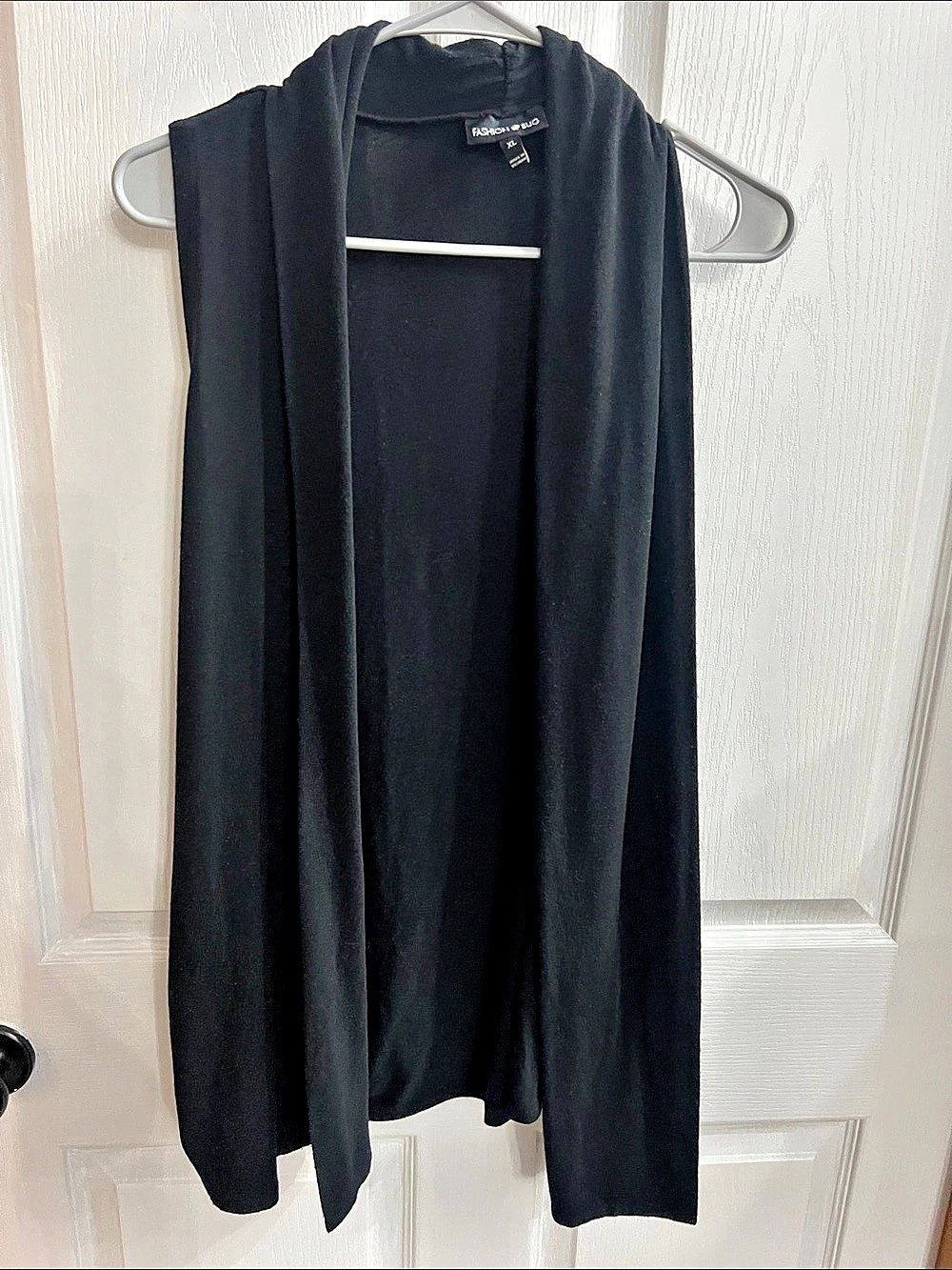Fashion Bug Black Draped Tunic Size XL